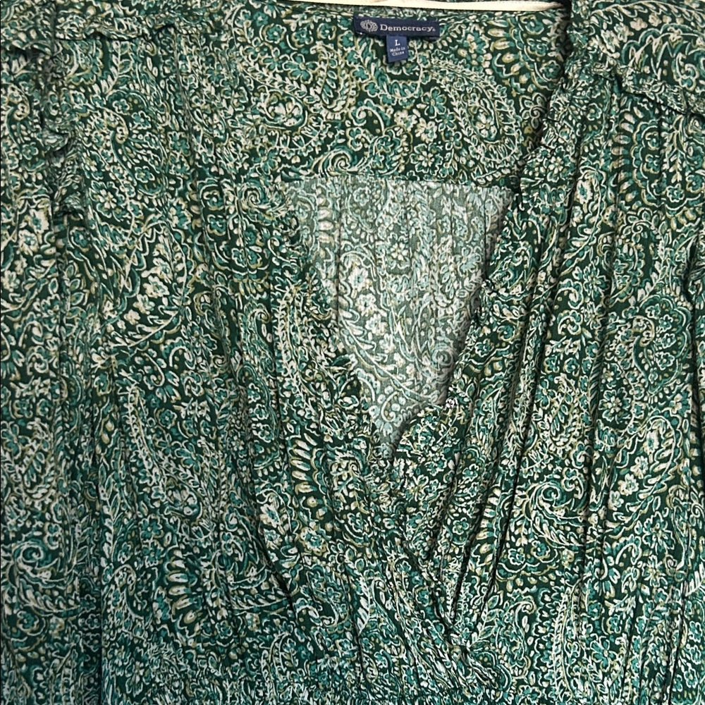 Democracy Emerald Paisley long length L
